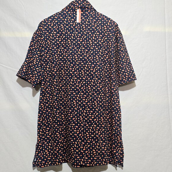 Rhoback The Peach SS Performance Polo - Blue Peaches - Sz M* - Picture 4 of 4